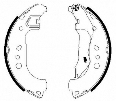 HELLA PAGID 8db355022131 -  Колодки тормозные барабанные, комплект